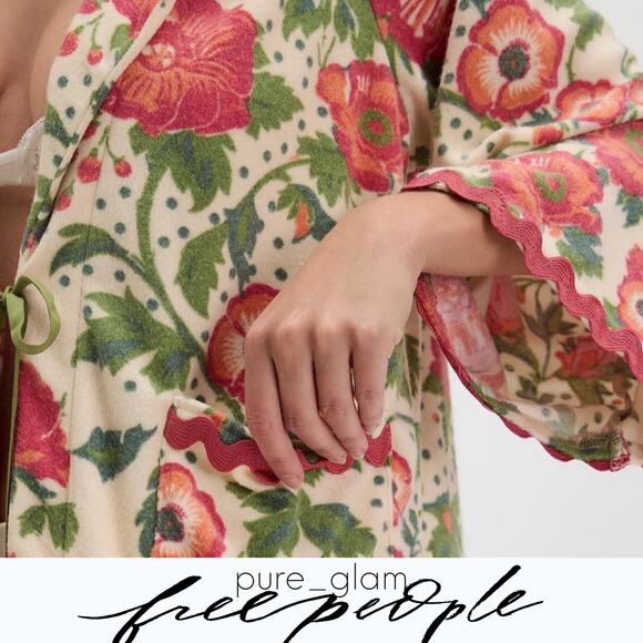Free People floral terry robe - Picture 5 of 6